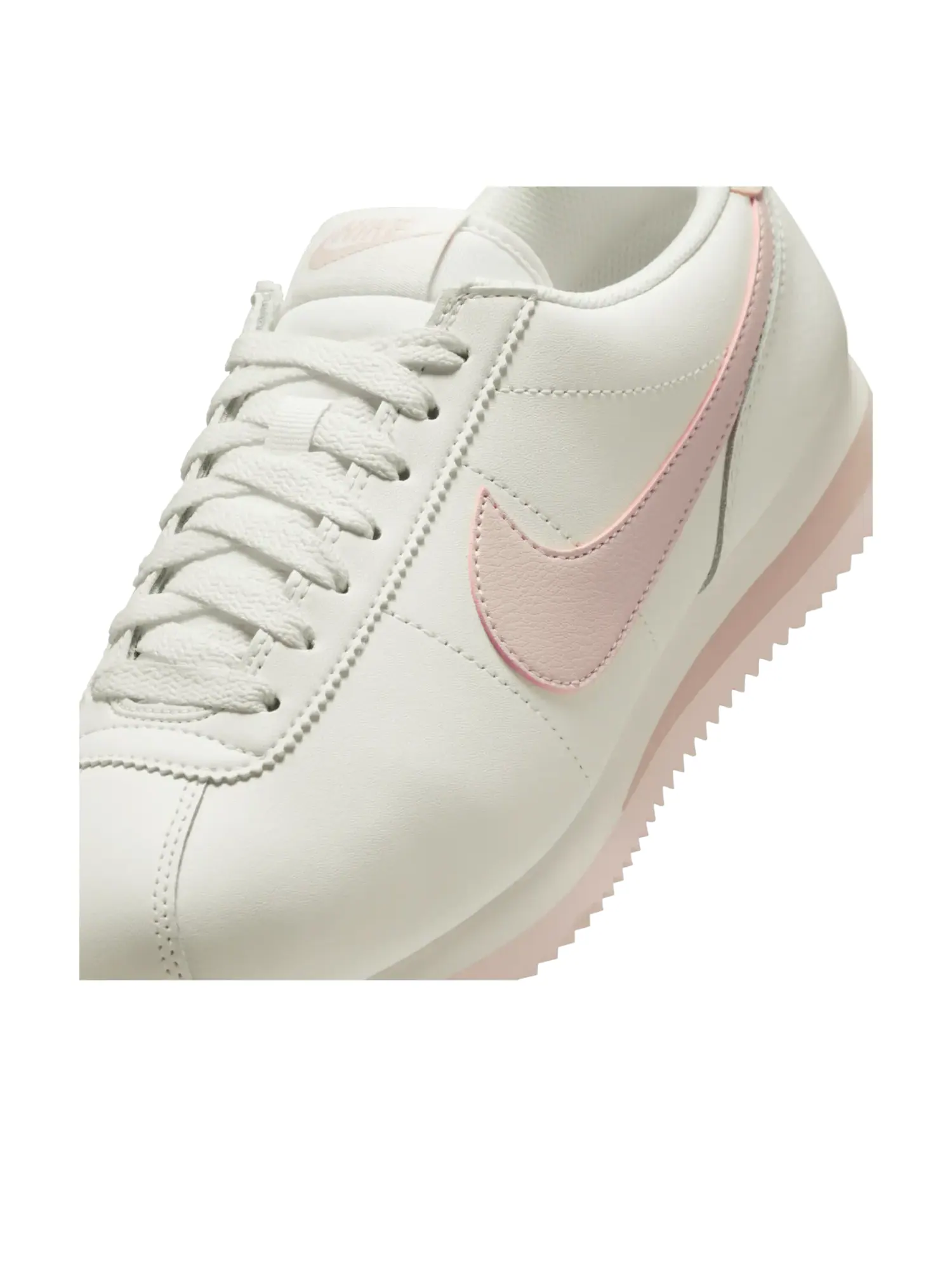 Кроссовки (WMNS) Nike Cortez Leather 'Sail Dark Pink' — изображение 5 из 7, белый