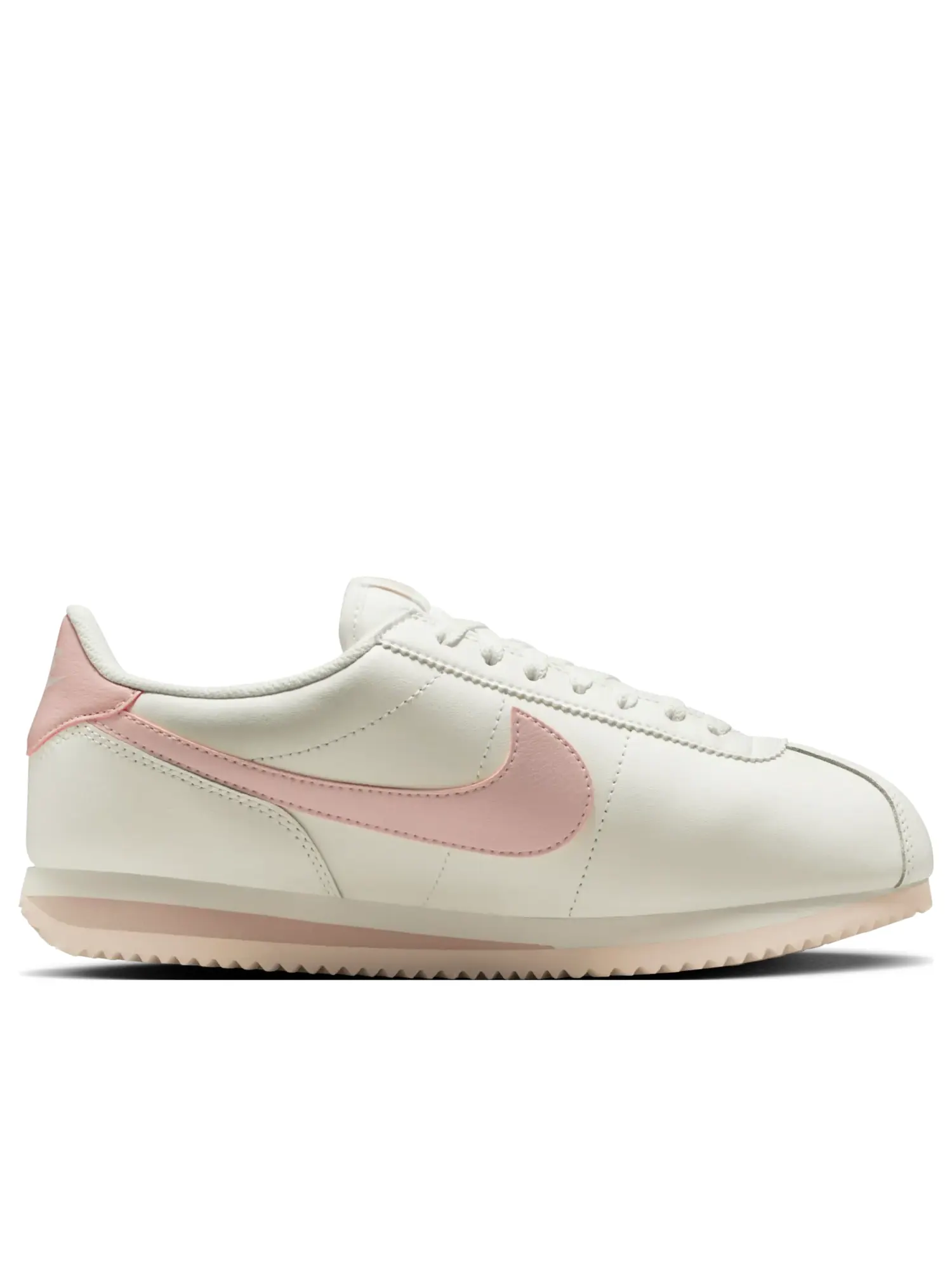 Кроссовки (WMNS) Nike Cortez Leather 'Sail Dark Pink' — изображение 6 из 7, белый