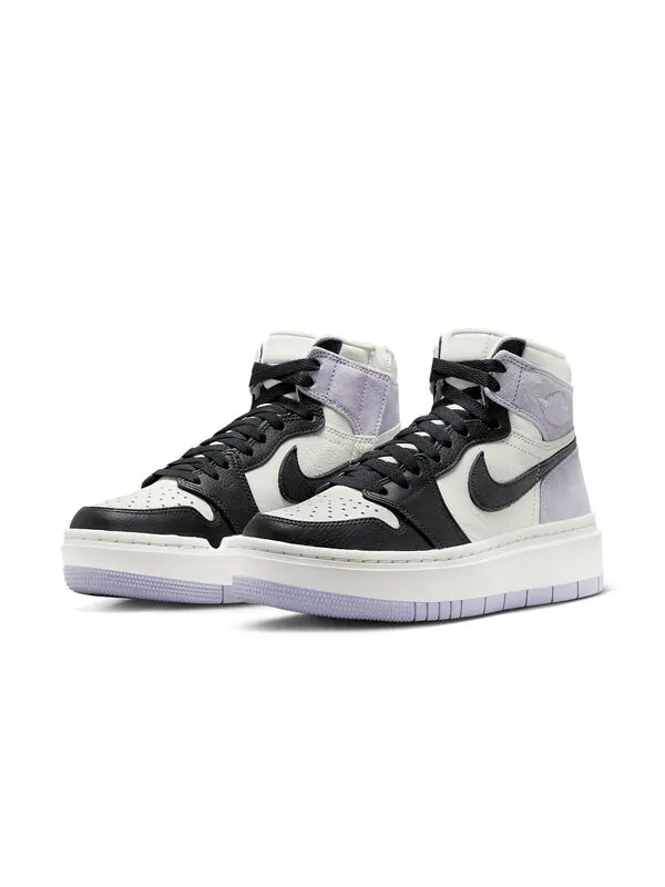 Кроссовки 1 elevate high 'black toe light lilac' Air Jordan — изображение 2 из 4, темный серый