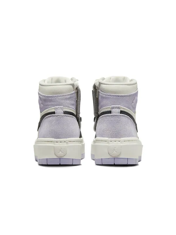 Кроссовки 1 elevate high 'black toe light lilac' Air Jordan — изображение 4 из 4, темный серый