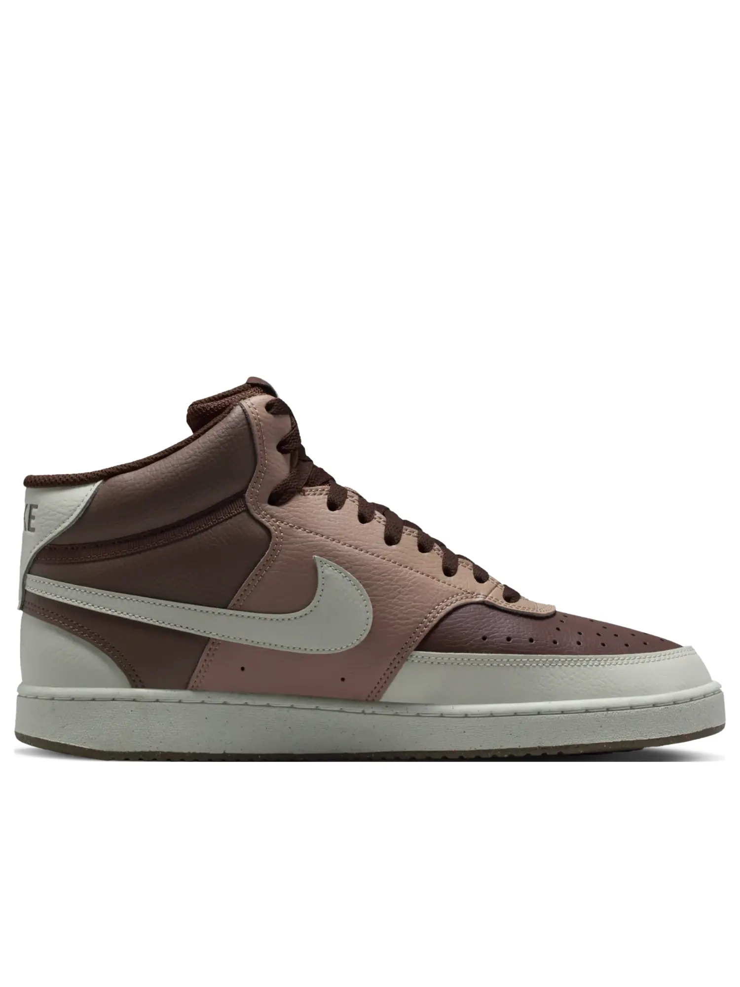 Кроссовки Nike Court Vision Mid Next Nature 'Baroque Brown Light Bone' — изображение 6 из 6, коричневый