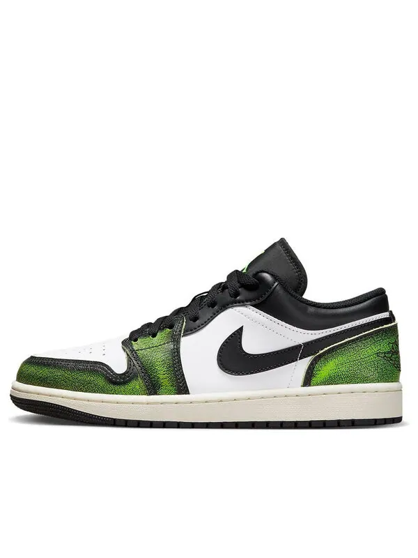 Кроссовки 1 low se Air Jordan — изображение 1 из 4, белый/черный/зеленый