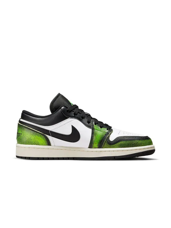 Кроссовки 1 low se Air Jordan — изображение 2 из 4, белый/черный/зеленый