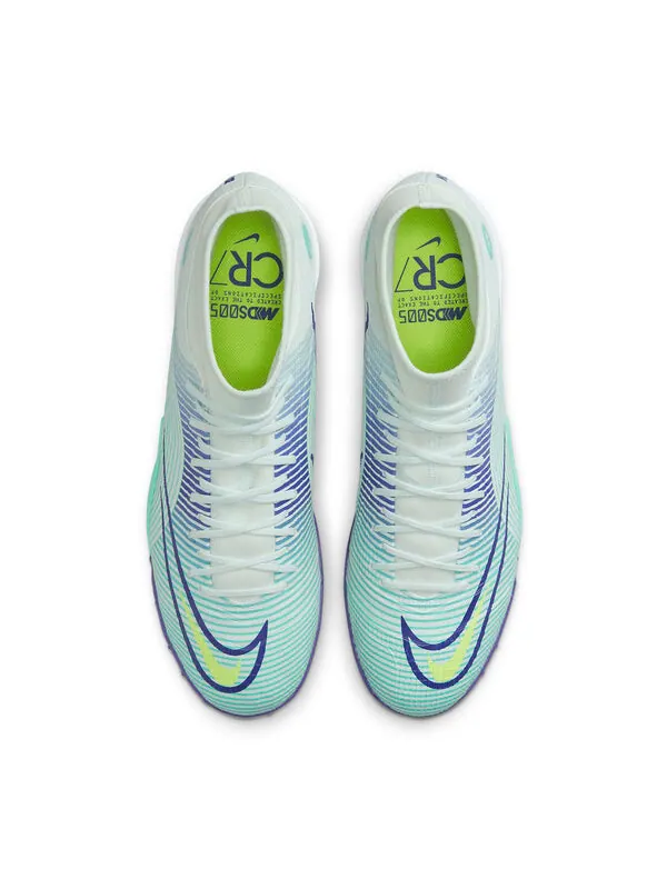 Кроссовки mercurial superfly 8 academy dream speed tf turf Nike — изображение 4 из 4, белый/зеленый/фиолетовый
