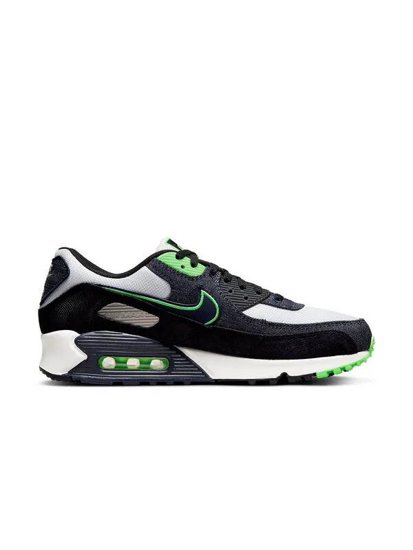 Кроссовки air max 90 se Nike — изображение 2 из 4, черный/белый/зеленый