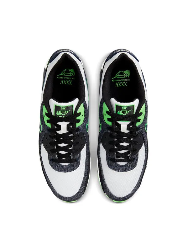 Кроссовки air max 90 se Nike — изображение 4 из 4, черный/белый/зеленый