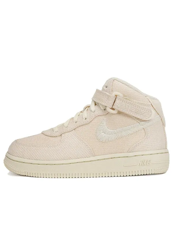 Кроссовки x stussy air force 1 mid 'fossil' Nike — изображение 1 из 4, бежевый
