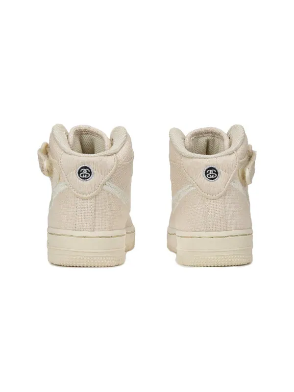 Кроссовки x stussy air force 1 mid 'fossil' Nike — изображение 4 из 4, бежевый