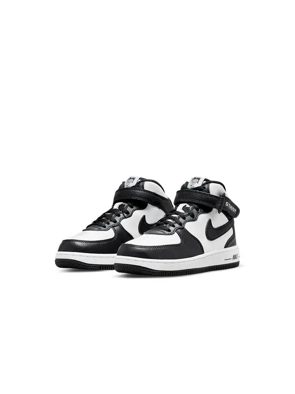 Кроссовки x stussy air force 1 mid Nike — изображение 3 из 4, черный/серый/белый