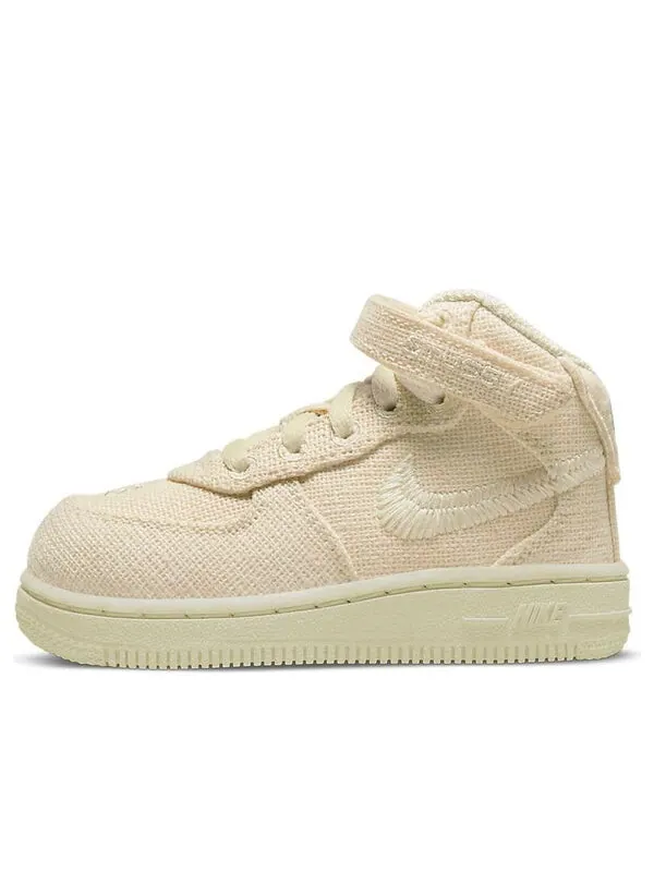 Кроссовки x stussy air force 1 mid 'fossil' Nike — изображение 1 из 4, бежевый