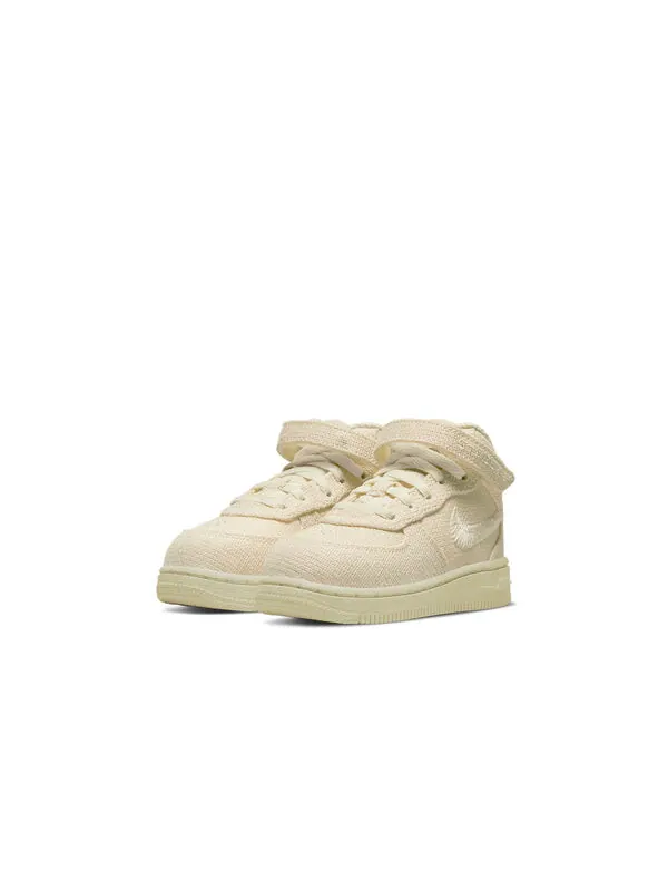 Кроссовки x stussy air force 1 mid 'fossil' Nike — изображение 3 из 4, бежевый