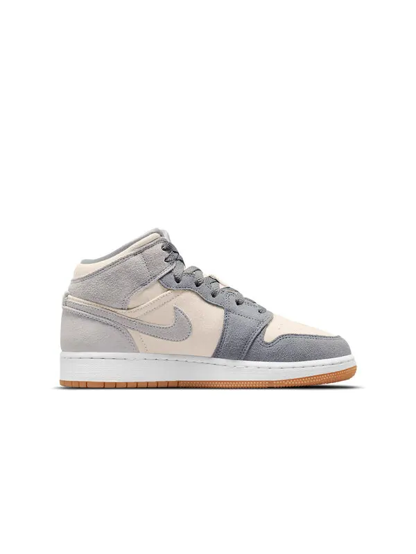Кроссовки 1 средний размер Air Jordan — изображение 2 из 4, белый/серый