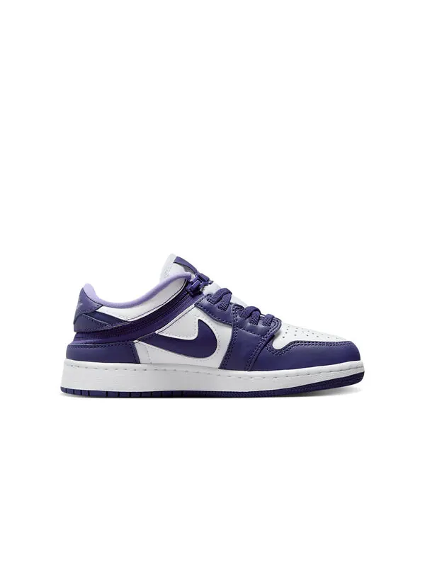Кроссовки 1 низкие Air Jordan — изображение 2 из 4, фиолетовый белый
