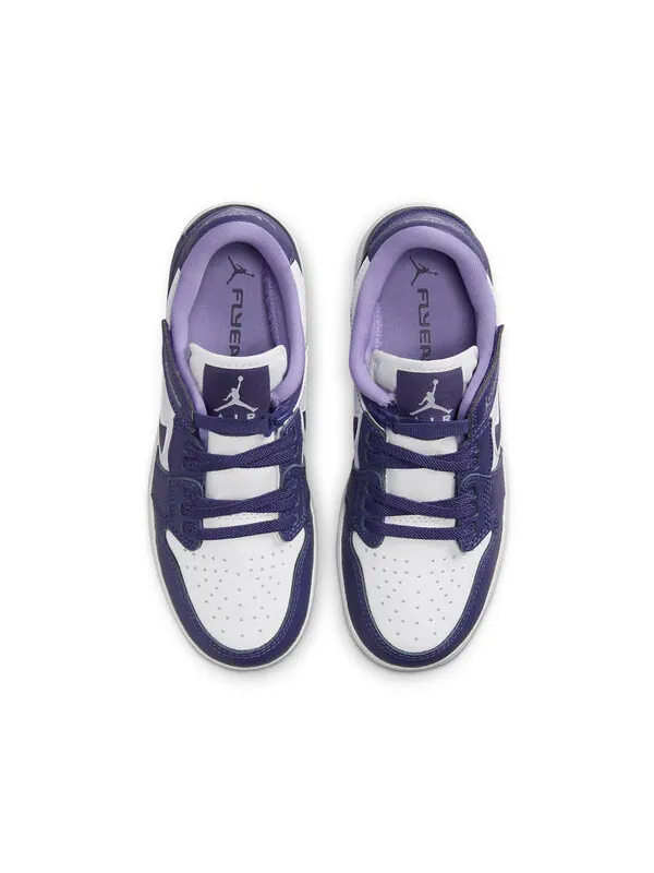 Кроссовки 1 низкие Air Jordan — изображение 4 из 4, фиолетовый белый