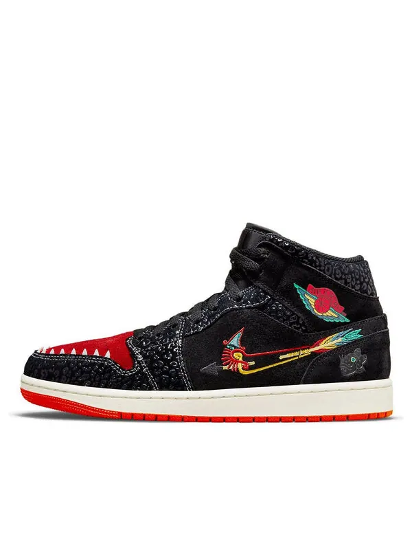 Кроссовки 1 средний размер Air Jordan — изображение 1 из 4, черный//зеленый/красный