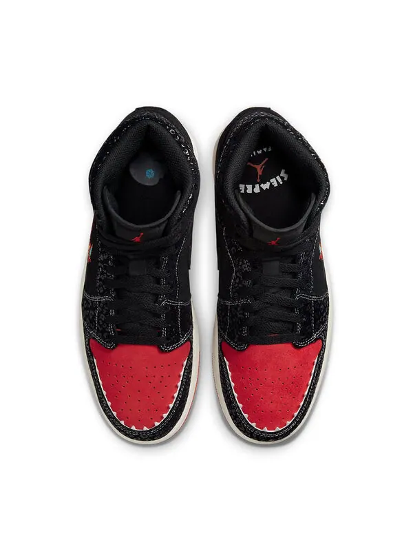 Кроссовки 1 средний размер Air Jordan — изображение 4 из 4, черный//зеленый/красный