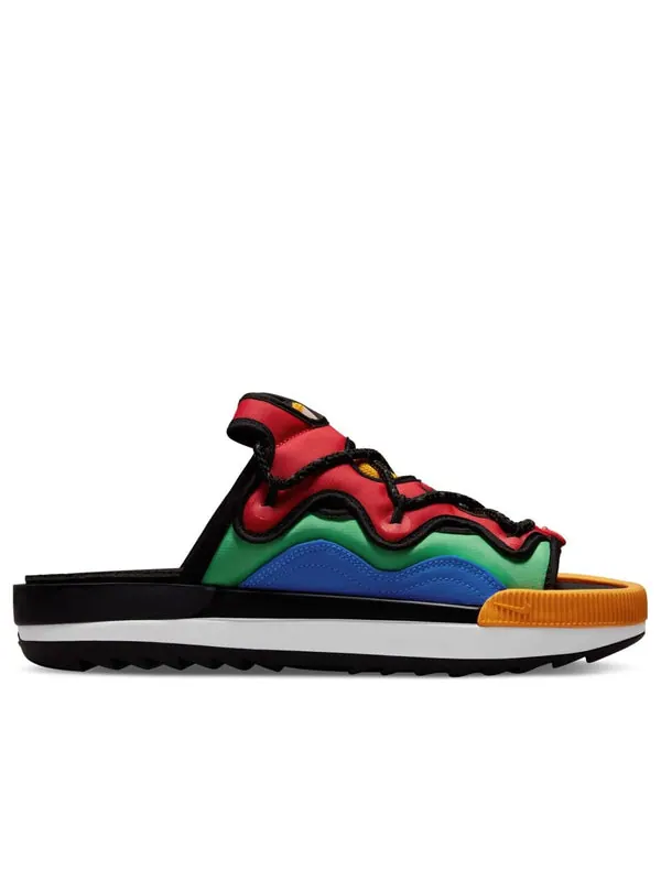 Тапочки uno x offline 2.0 premium slip-on 'multi-color' Nike — изображение 2 из 4, красный/зеленый/синий