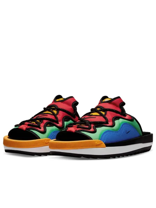Тапочки uno x offline 2.0 premium slip-on 'multi-color' Nike — изображение 3 из 4, красный/зеленый/синий
