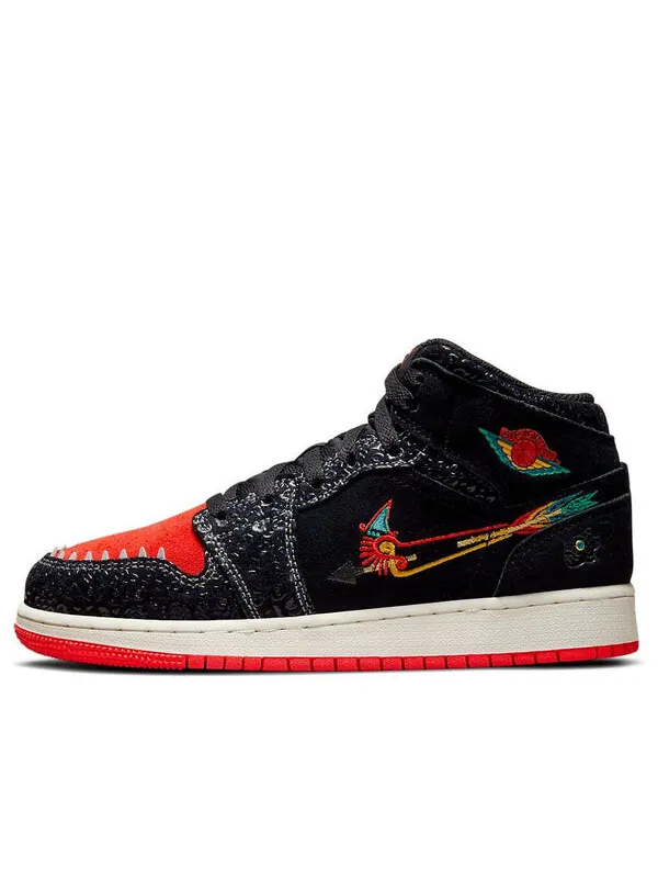 Кроссовки 1 средний размер Air Jordan — изображение 1 из 4, черный/красный