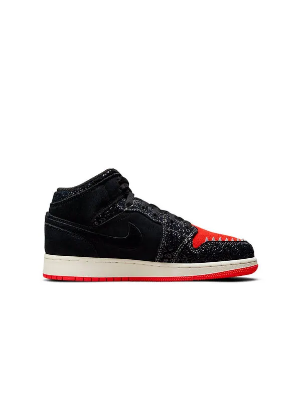 Кроссовки 1 средний размер Air Jordan — изображение 2 из 4, черный/красный