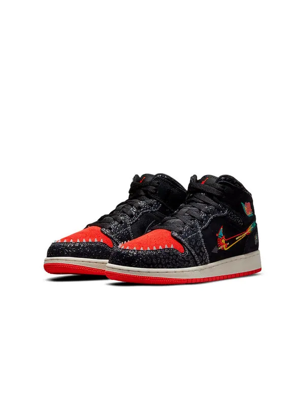 Кроссовки 1 средний размер Air Jordan — изображение 3 из 4, черный/красный