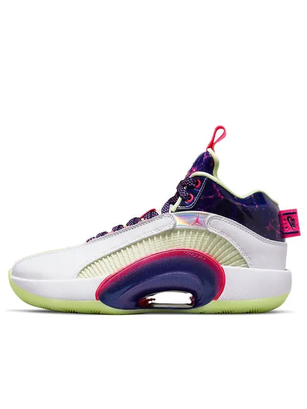 Кроссовки luka doncic x 35 низкие Air Jordan — изображение 1 из 4, белый/зеленый/фиолетовый