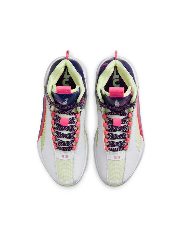 Кроссовки luka doncic x 35 низкие Air Jordan — изображение 4 из 4, белый/зеленый/фиолетовый