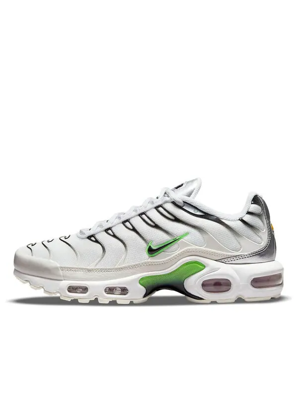 Кроссовки air max plus Nike — изображение 1 из 4, белый/черный/зеленый