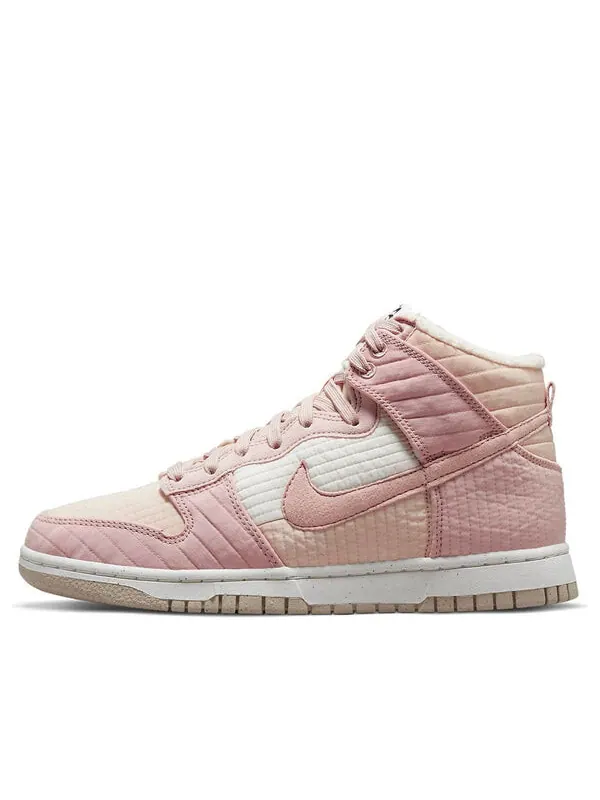 Кроссовки данки высокие lx next nature Nike — изображение 1 из 4, розовый//белый