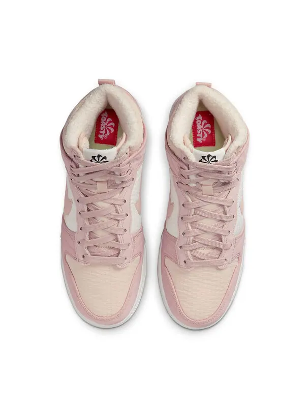 Кроссовки данки высокие lx next nature Nike — изображение 4 из 4, розовый//белый
