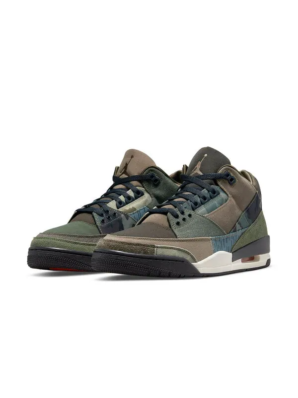 Кроссовки 3 retro 'patchwork' Air Jordan — изображение 3 из 4, темный/мульти