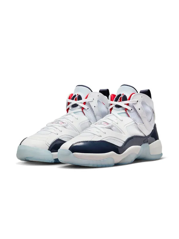 Кроссовки jumpman two trey Air Jordan — изображение 3 из 4, белый/синий