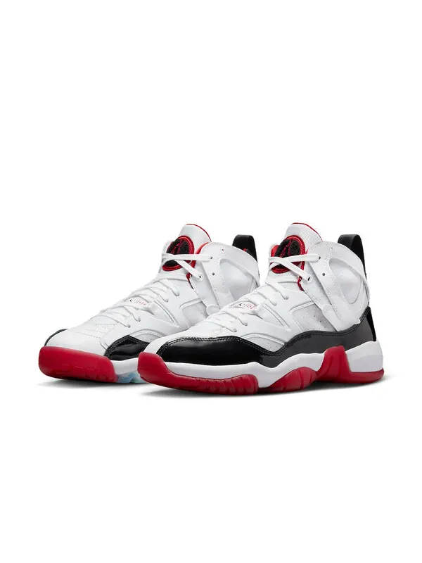 Кроссовки jumpman two trey 'white gym red black' Air Jordan — изображение 3 из 4, белый/красный/черный
