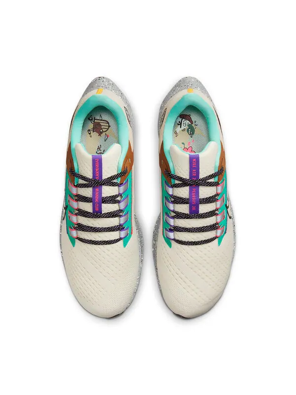 Кроссовки air zoom pegasus 38 Nike — изображение 4 из 4, белый/светлый//черный