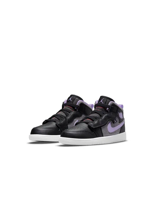 Кроссовки 1 средний alt se Air Jordan — изображение 3 из 4, черный/фиолетовый