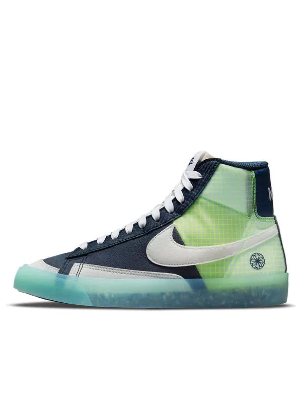 Кроссовки blazer mid '77 'move to zero - armory navy' Nike — изображение 1 из 4, синий/зеленый/белый