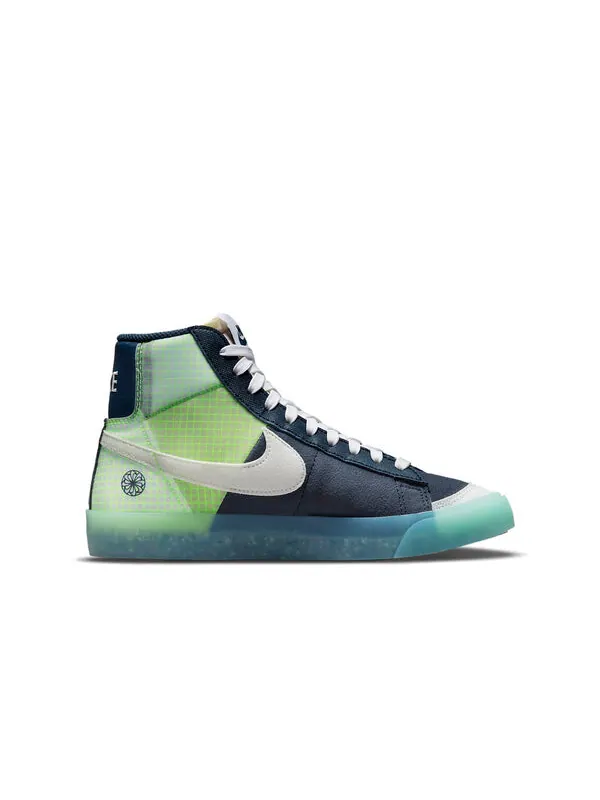 Кроссовки blazer mid '77 'move to zero - armory navy' Nike — изображение 2 из 4, синий/зеленый/белый