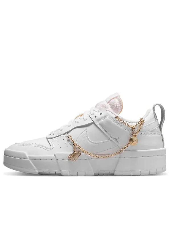 Кроссовки dunk low destroy Nike — изображение 1 из 4, белый/золотистый