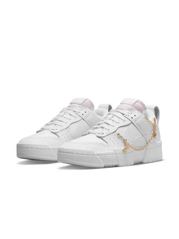 Кроссовки dunk low destroy Nike — изображение 3 из 4, белый/золотистый