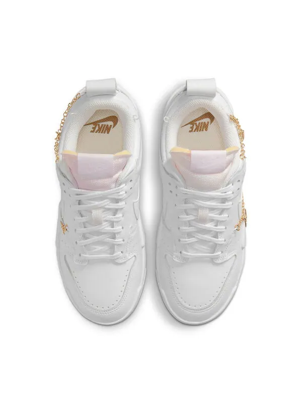 Кроссовки dunk low destroy Nike — изображение 4 из 4, белый/золотистый