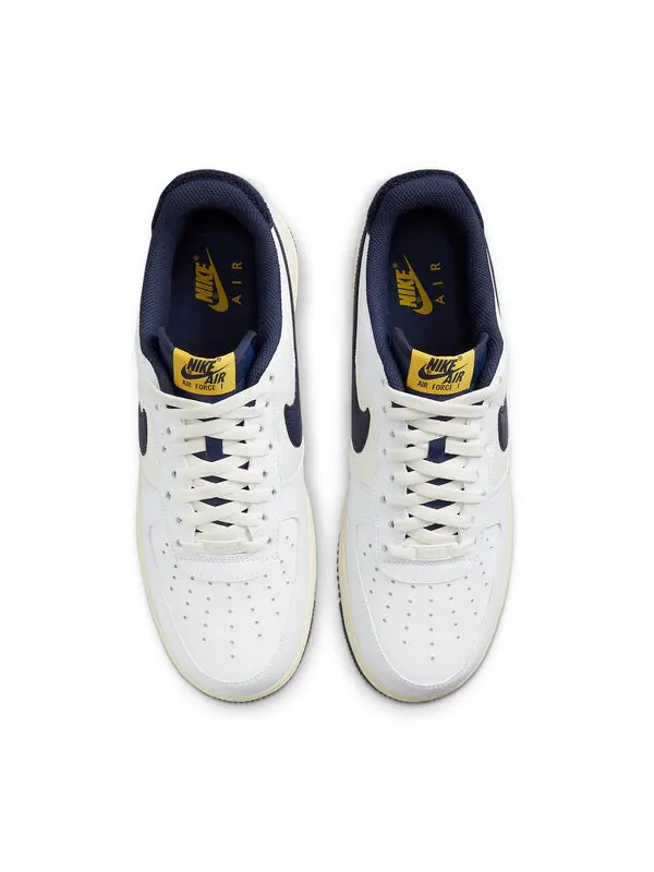 Кроссовки air force 1 '07 lv8 'varsity jacket - michigan' Nike — изображение 4 из 4, белый/синий/желтый