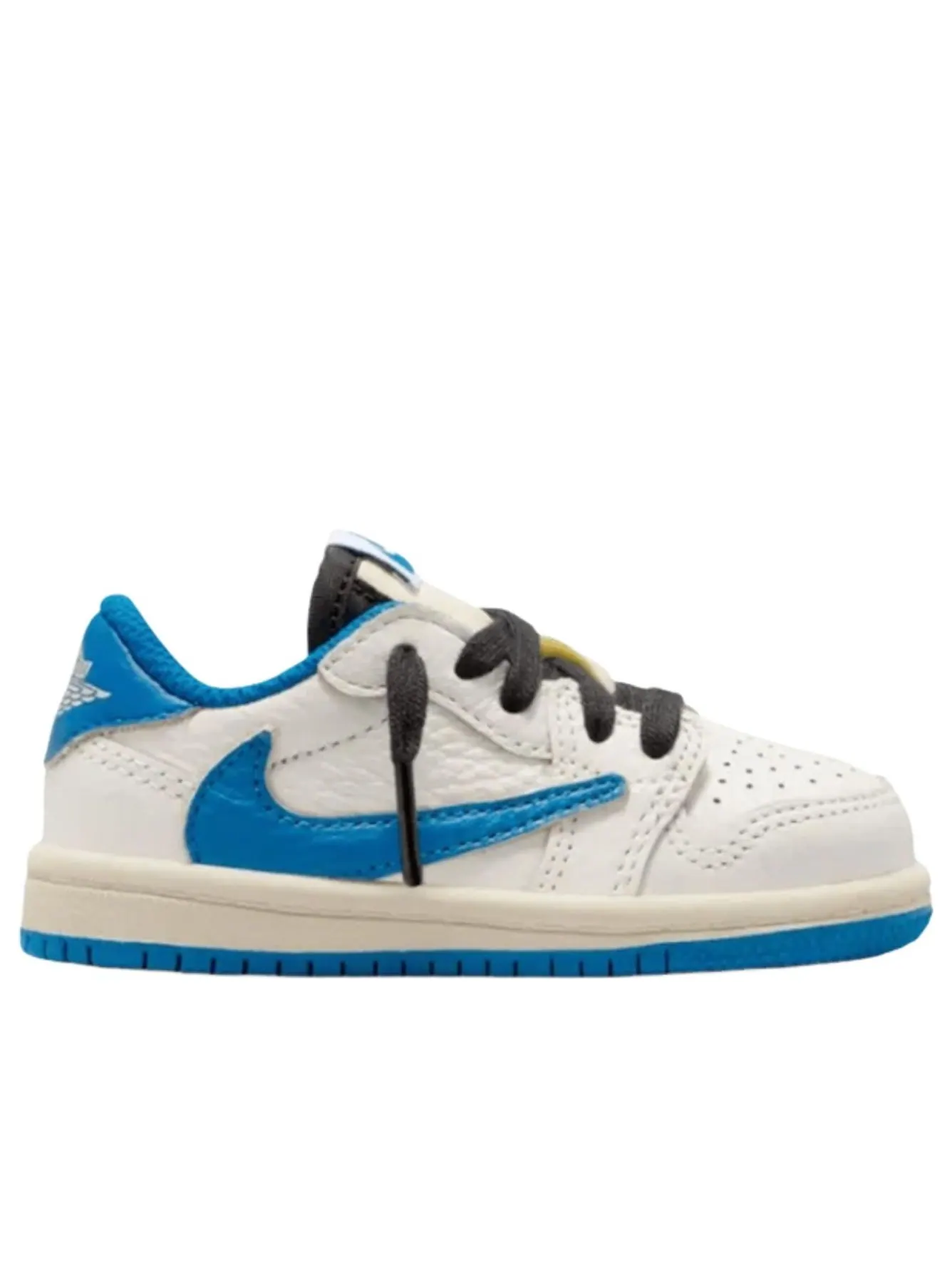 (TD) Air Jordan 1 Retro Low x Travis Scott x Fragment 'Sail Military Blue' — изображение 4 из 4, черный//синий