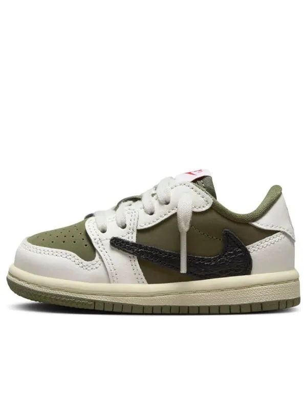 Кроссовки 1 ретро низкие og sp x travis scott Air Jordan — изображение 1 из 4, оливковый/черный