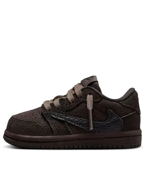 Кроссовки 1 retro low og sp x travis scott 'velvet brown' Air Jordan — изображение 1 из 4, темный/черный/коричневый