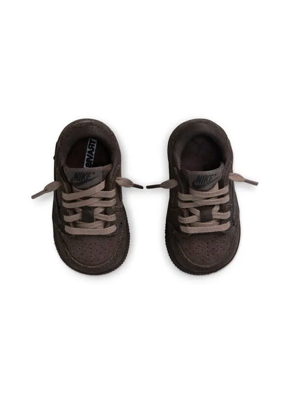 Кроссовки 1 retro low og sp x travis scott 'velvet brown' Air Jordan — изображение 4 из 4, темный/черный/коричневый