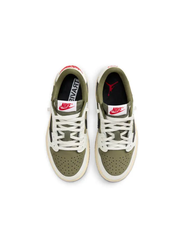 Кроссовки 1 ретро низкие og sp x travis scott Air Jordan — изображение 4 из 4, оливковый/черный