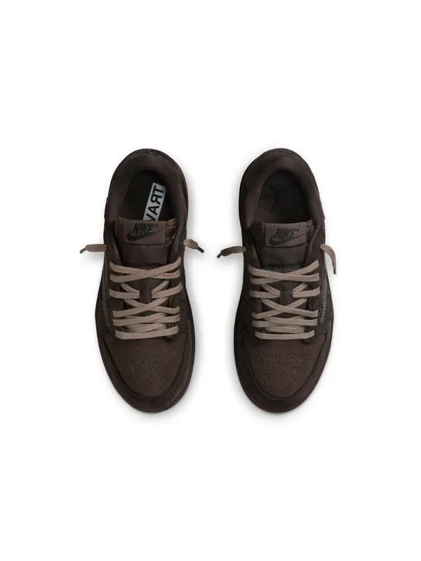 Кроссовки 1 retro low og sp x travis scott 'velvet brown' Air Jordan — изображение 4 из 4, темный/черный/коричневый