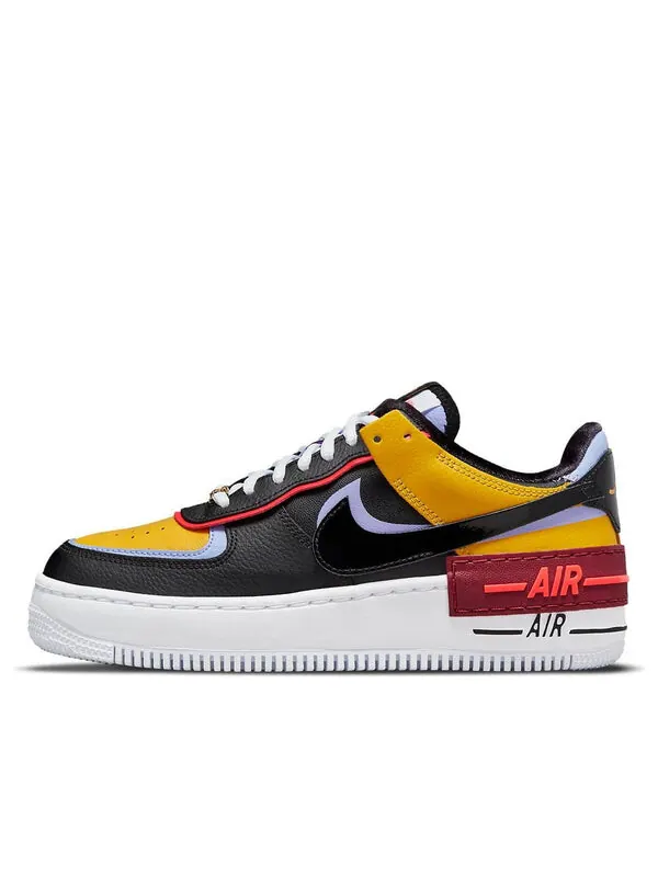 Кроссовки air force 1 shadow Nike — изображение 1 из 4, черный/желтый/фиолетовый