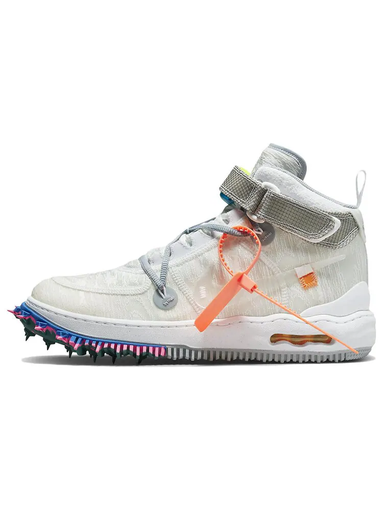 Кроссовки Nike x Off-White Air Force 1 Mid — изображение 1 из 7, белый/серый