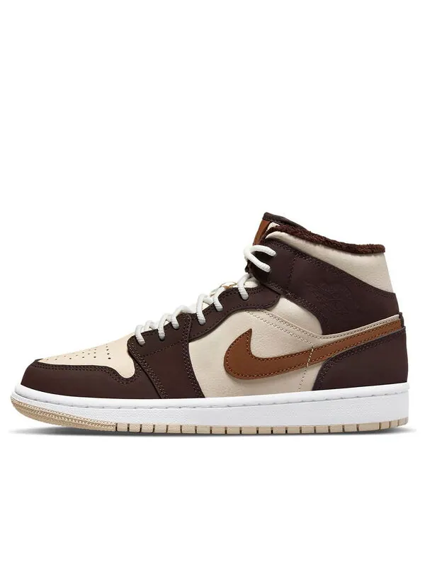 Кроссовки 1 средний размер Air Jordan — изображение 1 из 4, кремовый/коричневый
